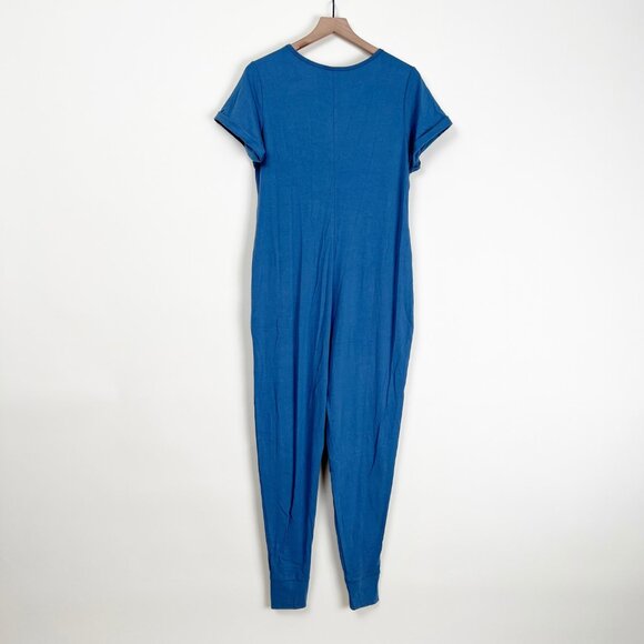 Anyday Romper Smash + Tess Jumpsuit Pocket Short Sleeve Jogger Long Pants Button - Picture 9 of 10